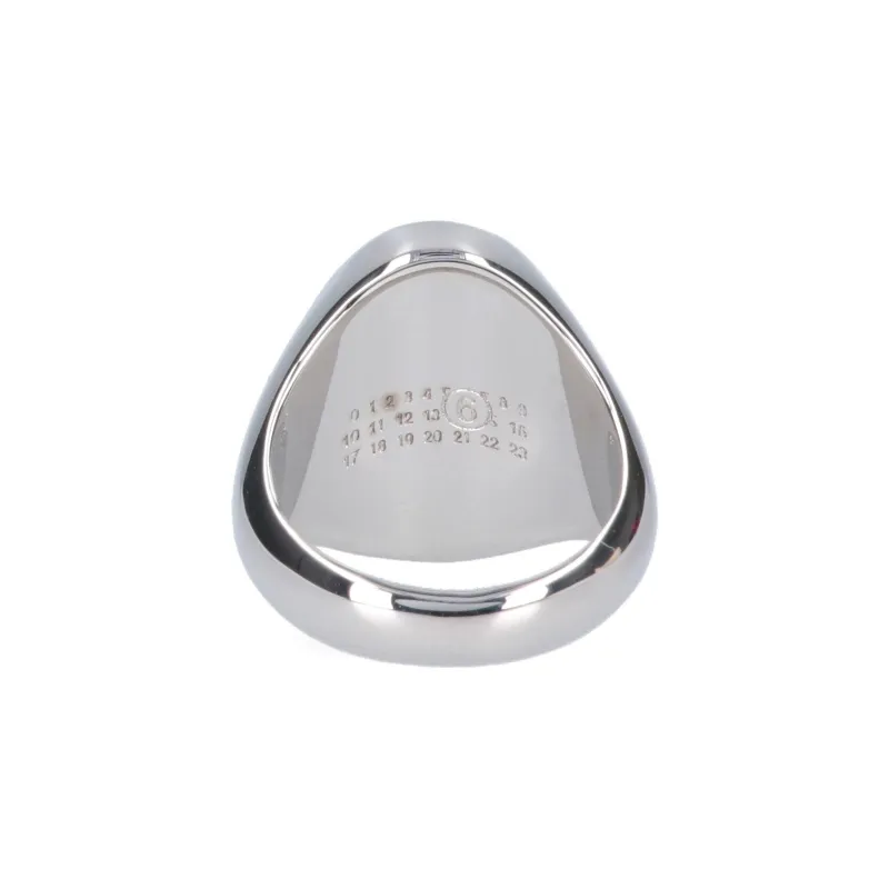 MM6 Maison Margiela Polished Signet Ring-4