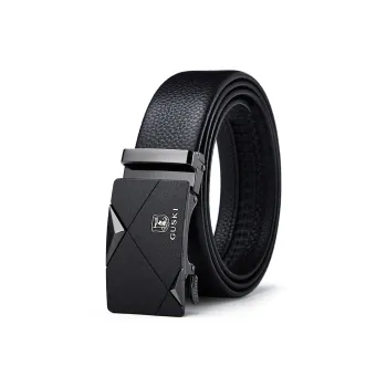 GUSKI Top Grain Cow Leather Leather Belts Men's Width  3.5cm