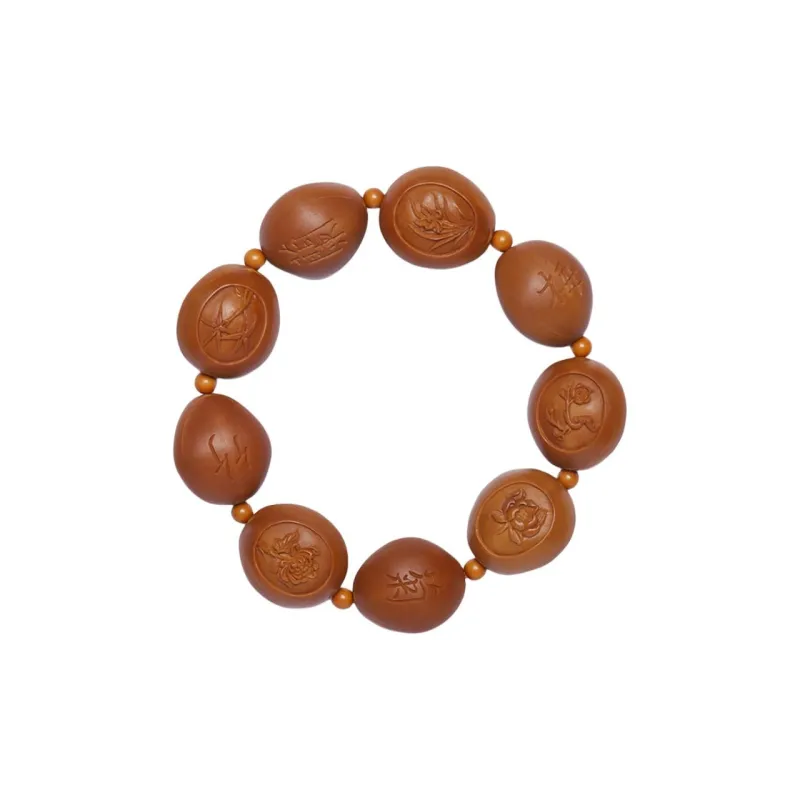 ZHOUPAI Olive Pit Bracelets Unisex-0