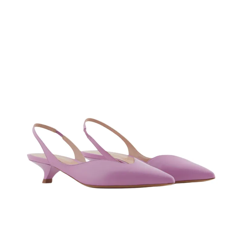 EMPORIO ARMANI Slim Heel High Heels 3.5cm Women's Purple-2