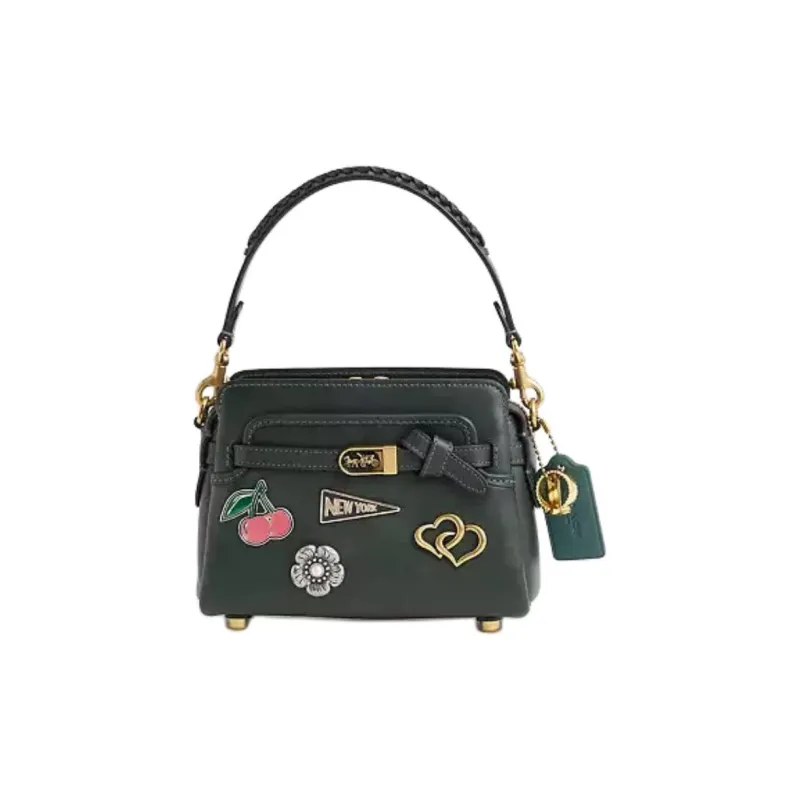 COACH Tate Leather Shoulder Bag Crossbody Bag Handbag Small Size Women's Amazon Green-0