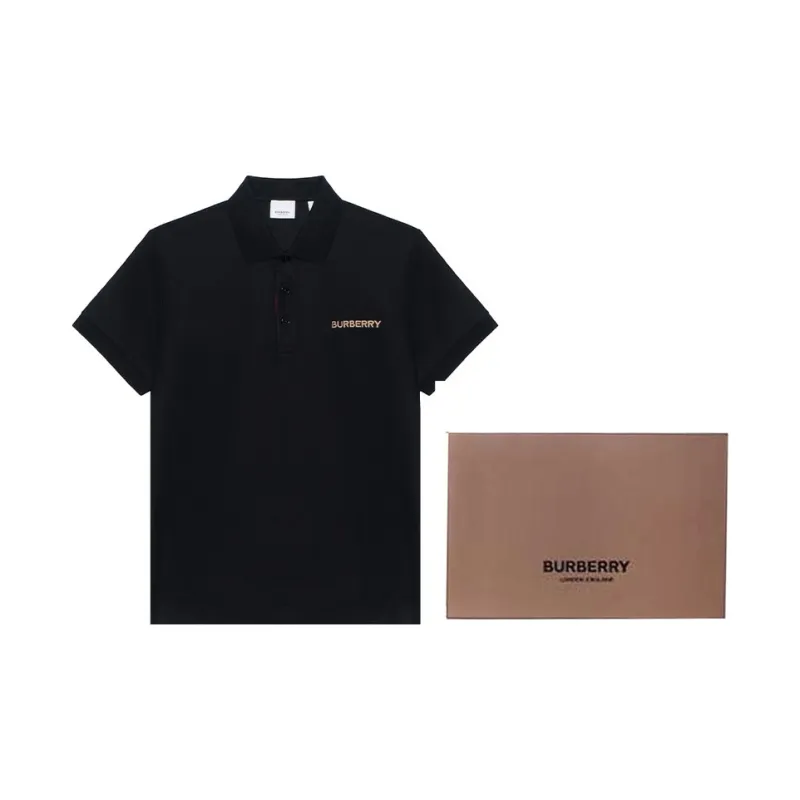 Burberry SS24 Polo Shirt Men's Black-3