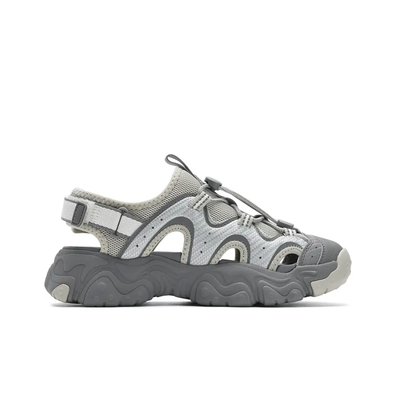 FILA FLUID 5 SANDAL Cat Paw, SuXi Girlish Beach Sandals Women's Brown Silver-1