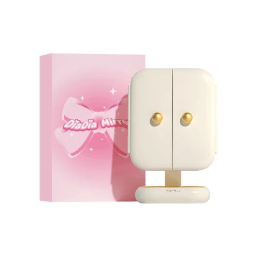 DOCO LAB With LED Light, Foldable Make Up Mirrors