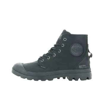 Palladium Pampa Abrasion Resistant Cushioning Short Outdoor Boots Unisex Black
