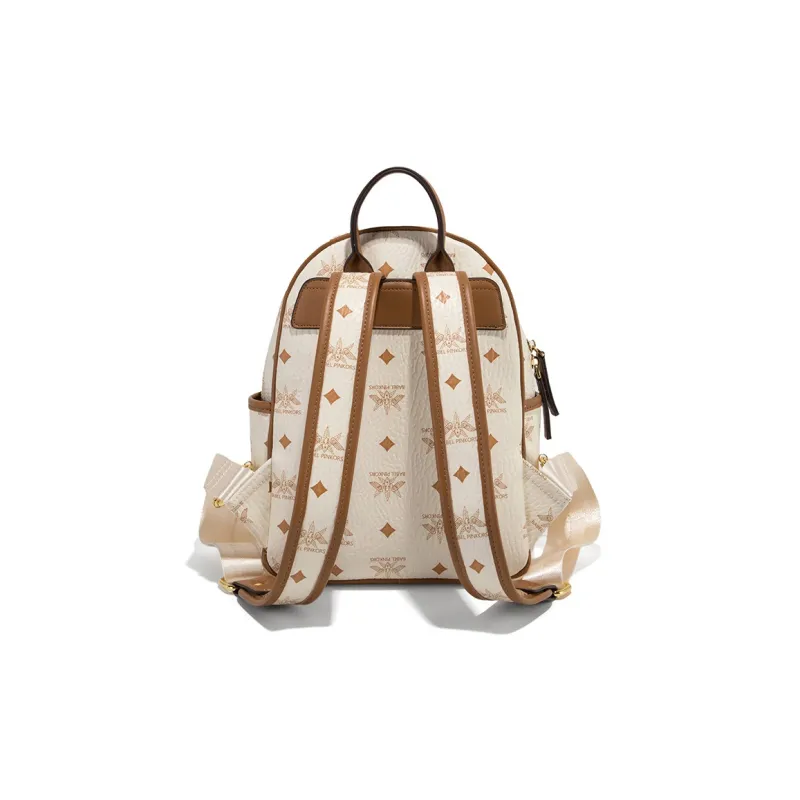 CLEVER& KETCH PU Small Backpack Regular Women's Ecru-3