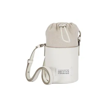 Maison Margiela 5AC Leather Shoulder Bag Women's White