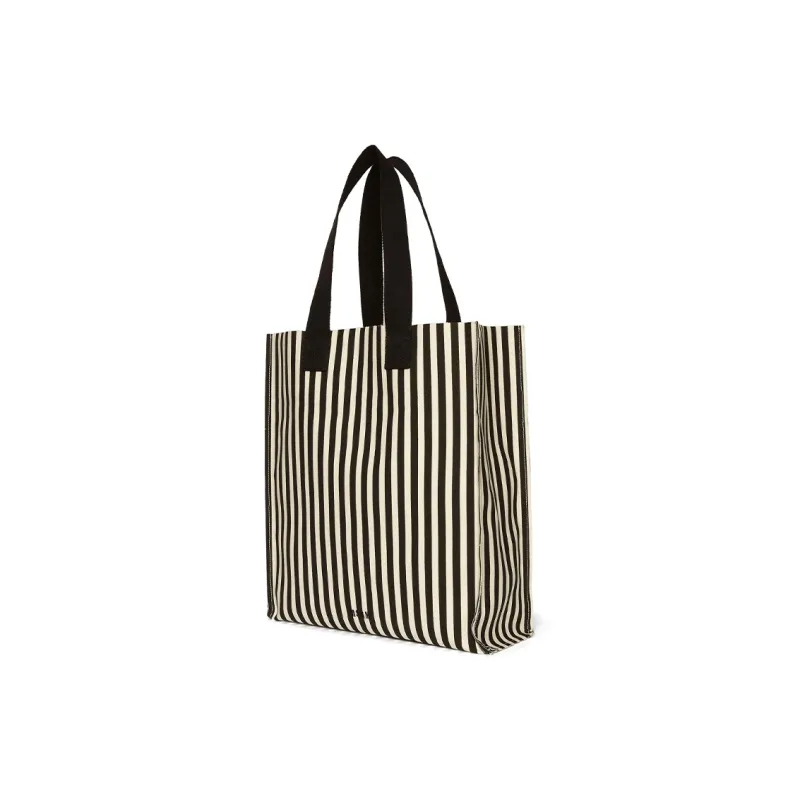 MSGM Striped Top Handle Bag-1