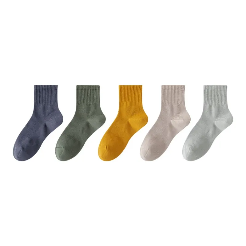 MIIOW Mid-Calf Socks Men's 5 Pack-7