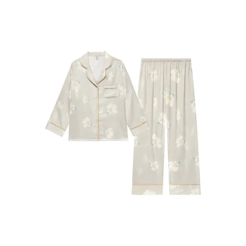 Shanghai Story Pajama Set Women's Silver Coffee