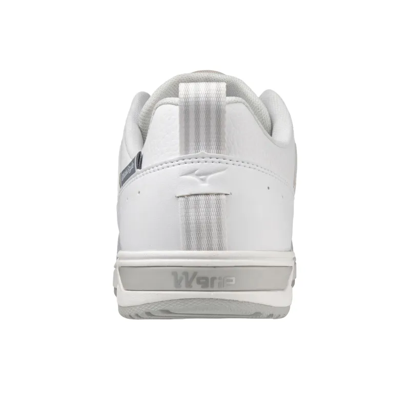 Mizuno Wide Style Wg Waterproof Low Top Casual Shoes Women's White-2