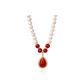 Yarondi Pearl Necklaces Women's