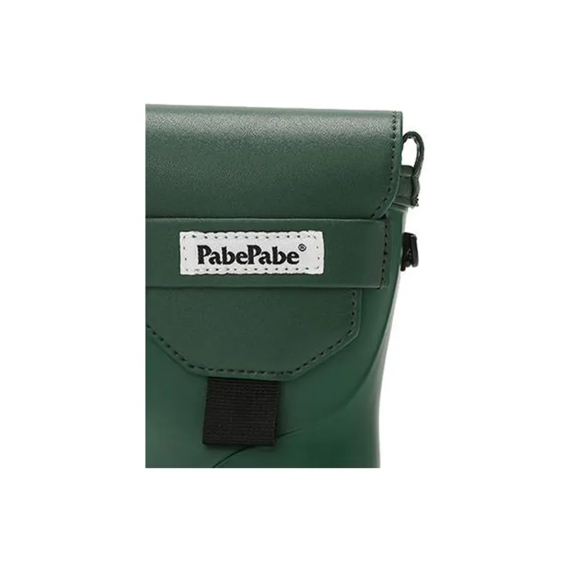 PabePabe Cow Leather Cell Phone Pouch Unisex Green-3