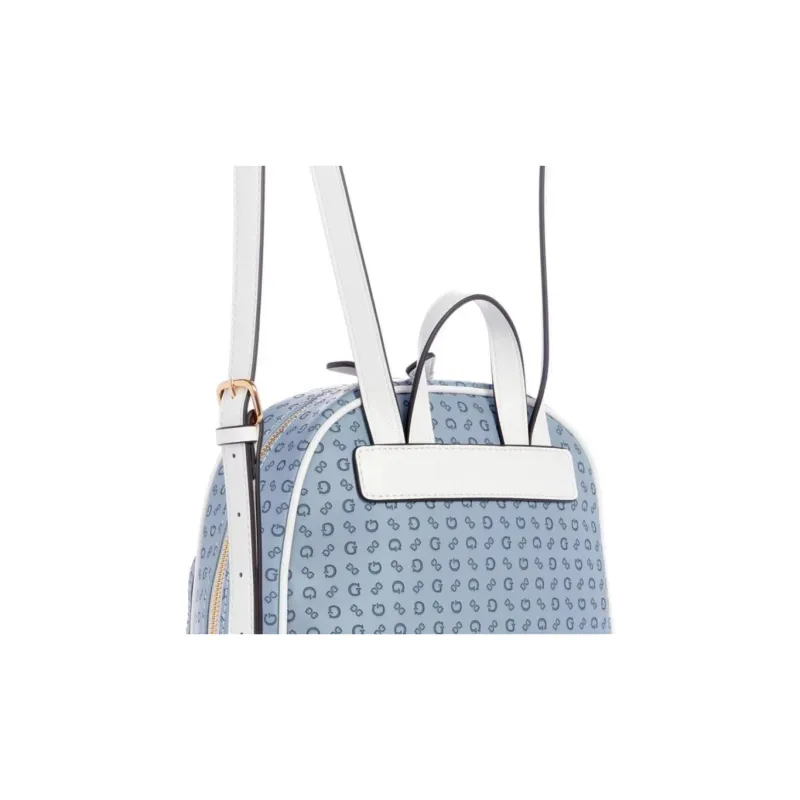 GUESS Faux Leather Backpack Women's Blue-3