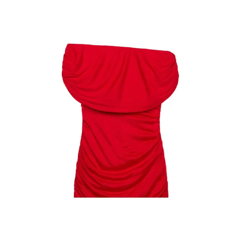 Blumarine One shoulder Draped Mini Dress-5