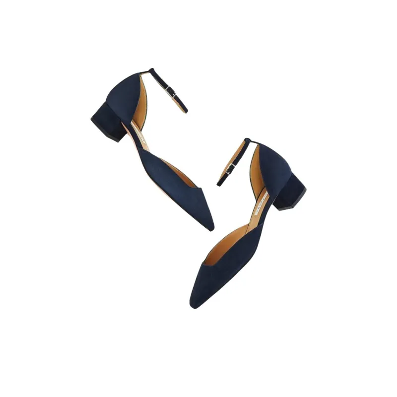 AQUAZZURA Asha Pump High Heels 3.5cm Women's Blue-3
