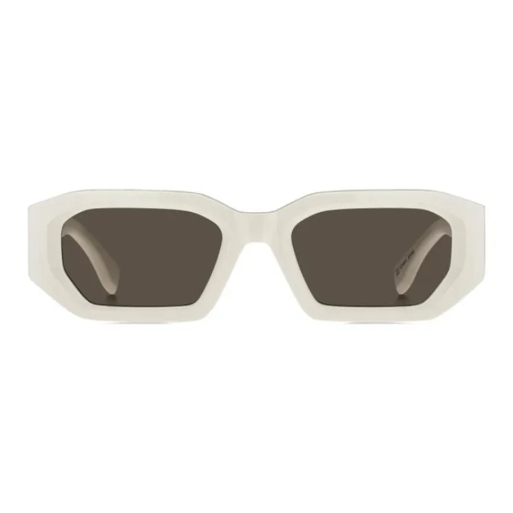 Tommy Hilfiger Eco Acetate Irregular Shape Sunglasses Unisex White-1