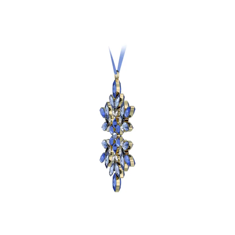 Swarovski Faux Crystal Metal Polyester Pendants Women's Blue-2