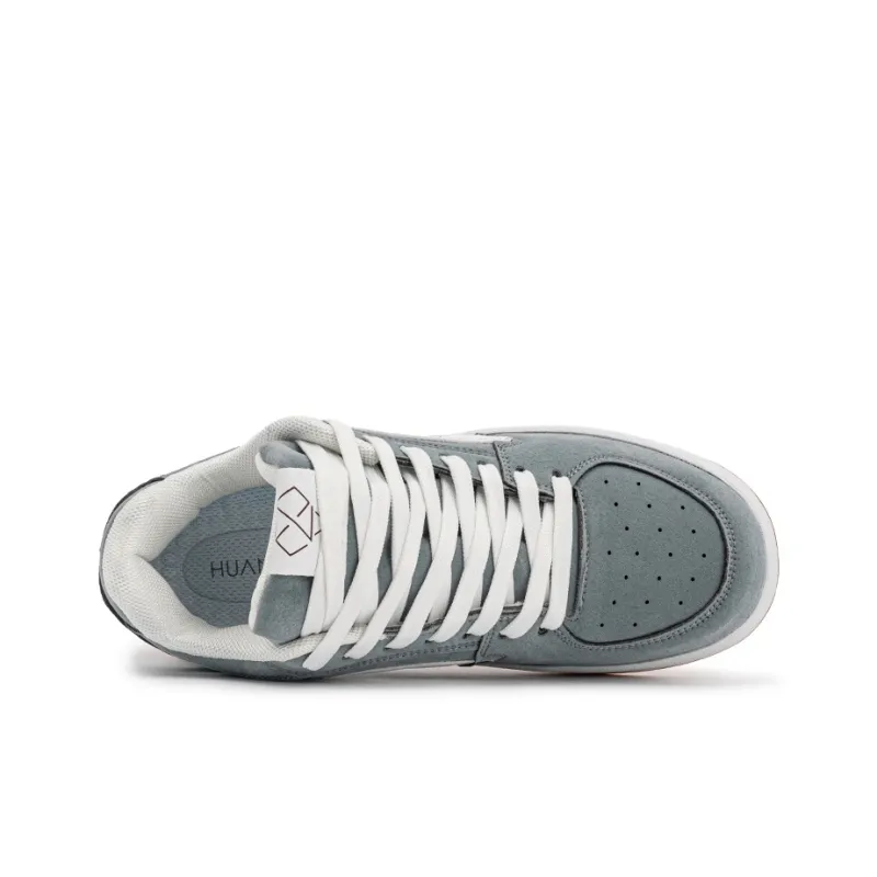 HUANAI Slip-Resistant Cushioning Lightweight Low-Top Skateboard Shoes Unisex-12
