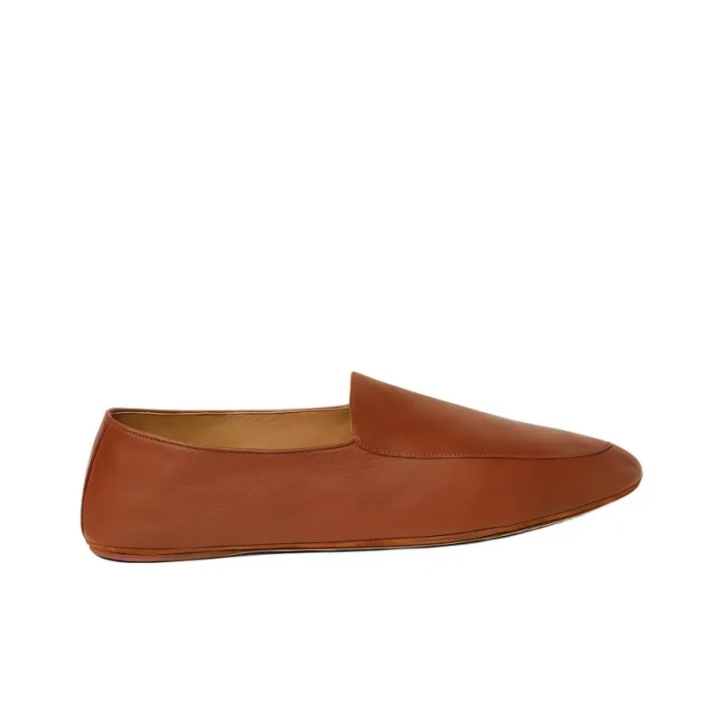 Loro Piana Anton Walk Loafers Men's Brown-1