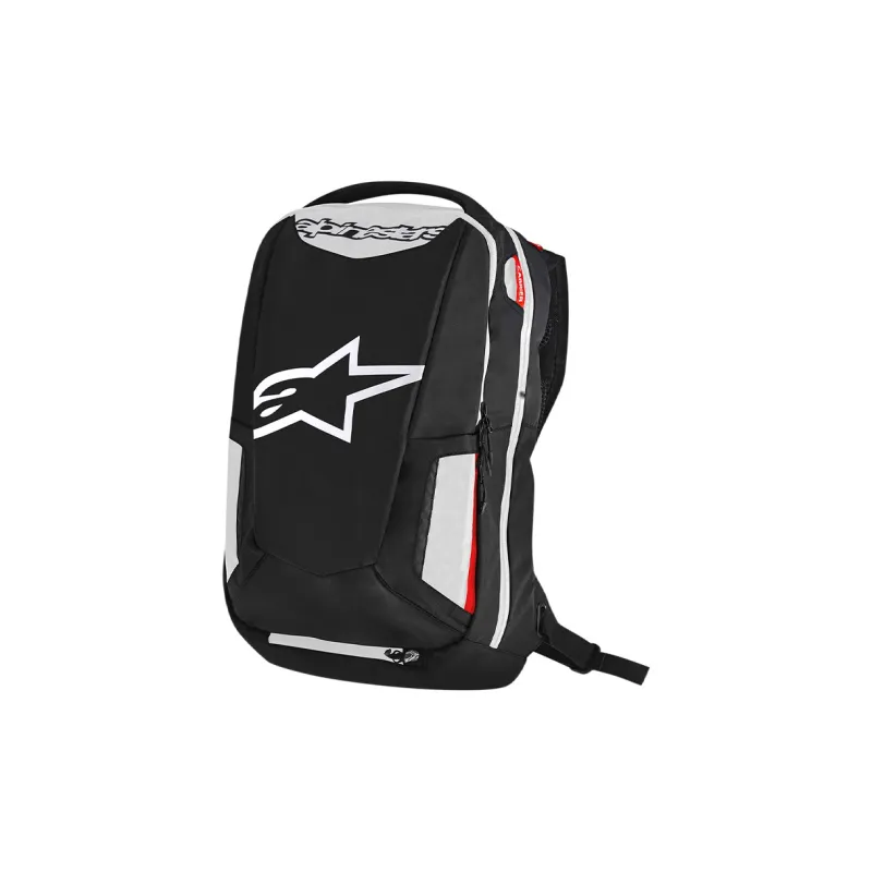ALPINESTARS Nylon Backpack Unisex Black & White & Red-0