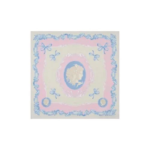 VERSACE Large Cameo Silk Foulard