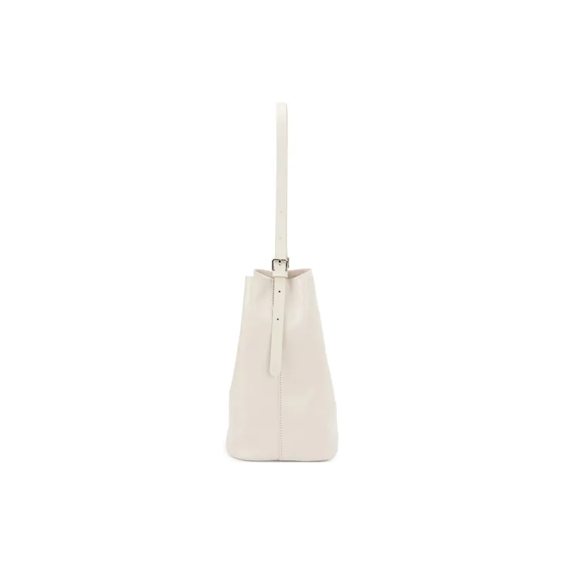 VENOF Cow Leather Bucket Bag, Handbag, Shoulder Bag Women's Vegetable Tanned Coffee/Vegetable Tanned Black-23