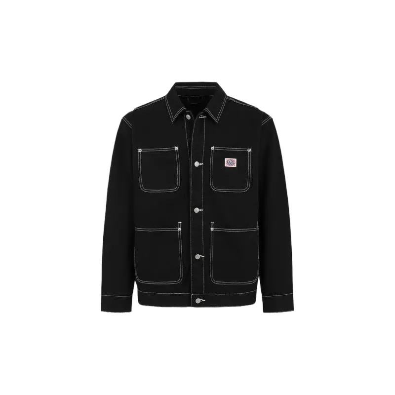EVISU 2025 Spring Jackets Coats Men's Black-1