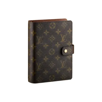 LOUIS VUITTON Medium Size Loose Leaf Notebook Cover Brown Laptops