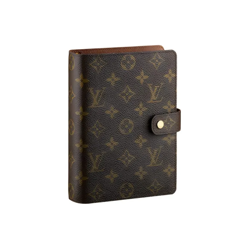 LOUIS VUITTON Medium Size Loose Leaf Notebook Cover Brown Laptops-0