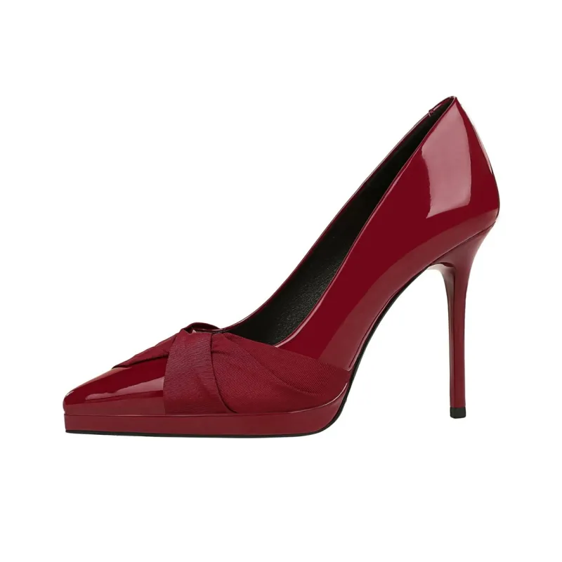 QITUMAUL Slim Heel High Heels Women's-3