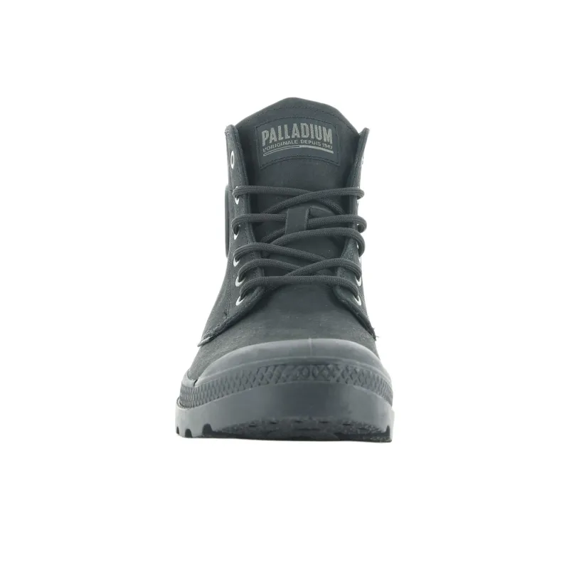 Palladium Pampa Abrasion Resistant Cushioning Short Outdoor Boots Unisex Black-5