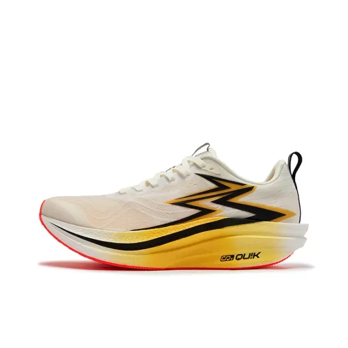 361° Flame 4MIX Running Shoes Unisex Low Top Feather White/Stamen Yellow