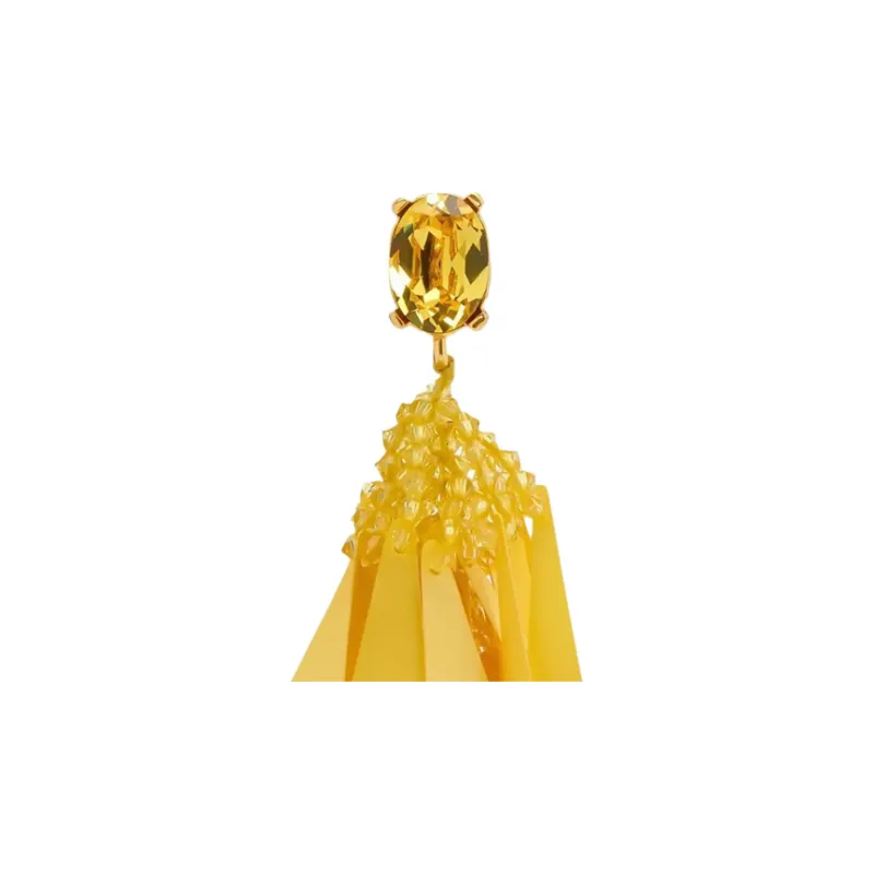 Oscar De La Renta Sequinned Clip on Earrings-1
