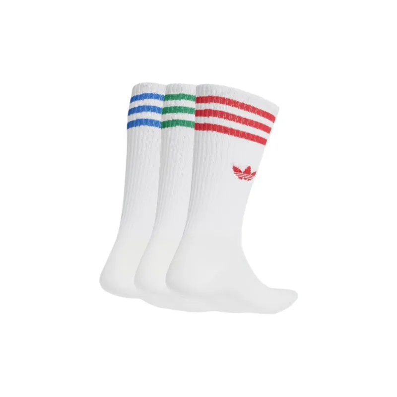 Adidas Originals Solid Crew Socks 3 Pairs-1
