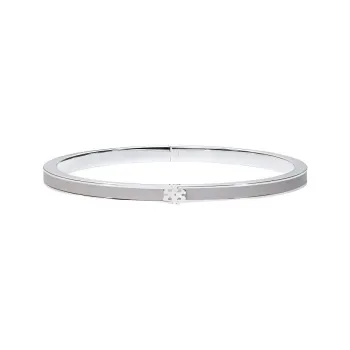 TORY BURCH Enamel Bangles Women's Silver