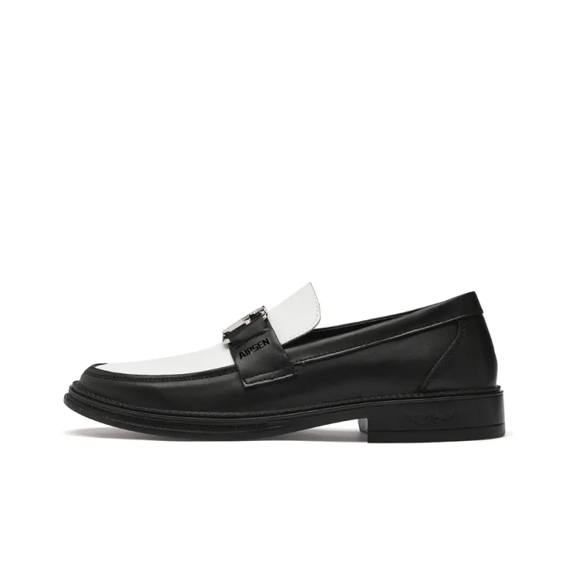 AIPSEN Loafers Men's Black White-0