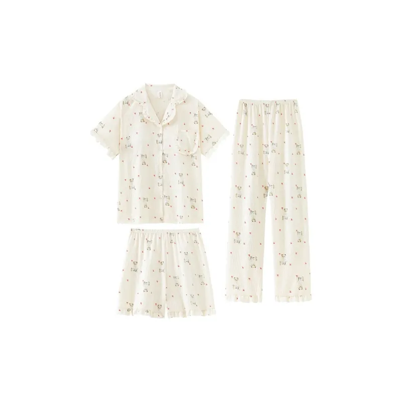 DanceBees Pajama Set Women's Apricot-0