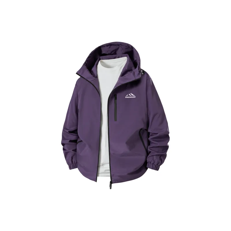 ROBINHOOD Water-Resistant Windproof Breathable Warm Water-Repellent Windbreaker Jacket Unisex-7