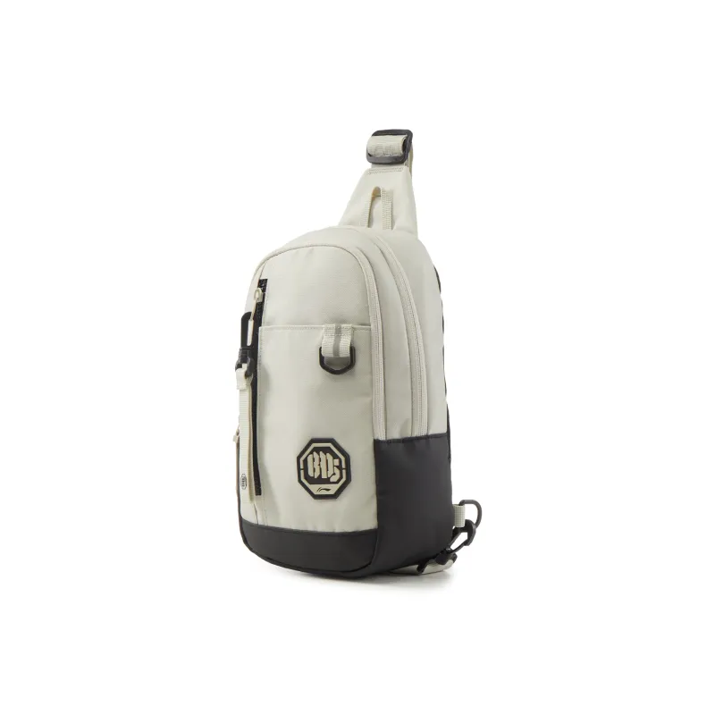 LiNing Polyester Sling Bag Unisex Coast Gray-2