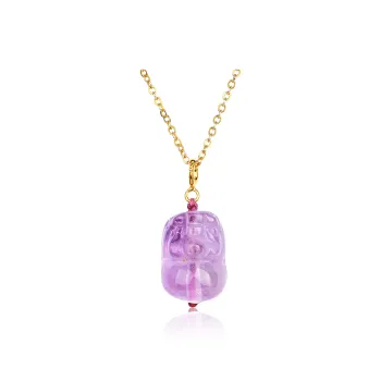 CHINA GOLD Crystal Jade Necklaces Women's