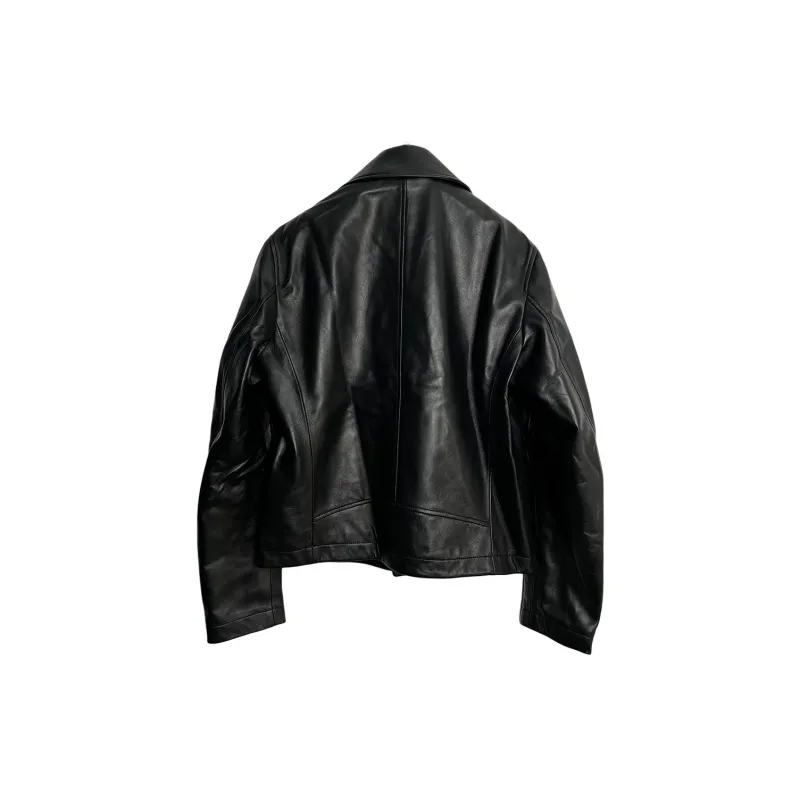 FANSIZHE FW24 Leather Jacket Men's Black-1