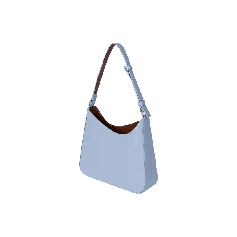 Paul Smith Leather Crescent Bag Portable Crossbody Bag Shoulder Bag Women's Light Blue-1