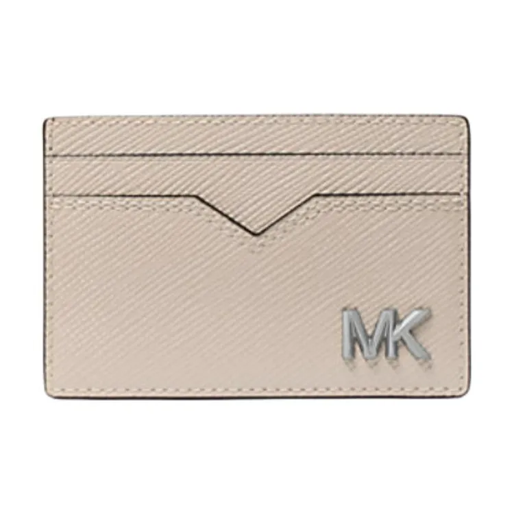 MICHAEL KORS Edison Scratch Resistant Crossgrain Leather Card Case-0