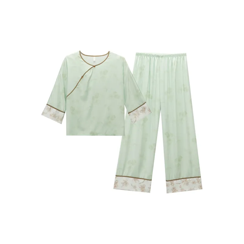 Shanghai Story Pajama Set Women's Celadon Green-0