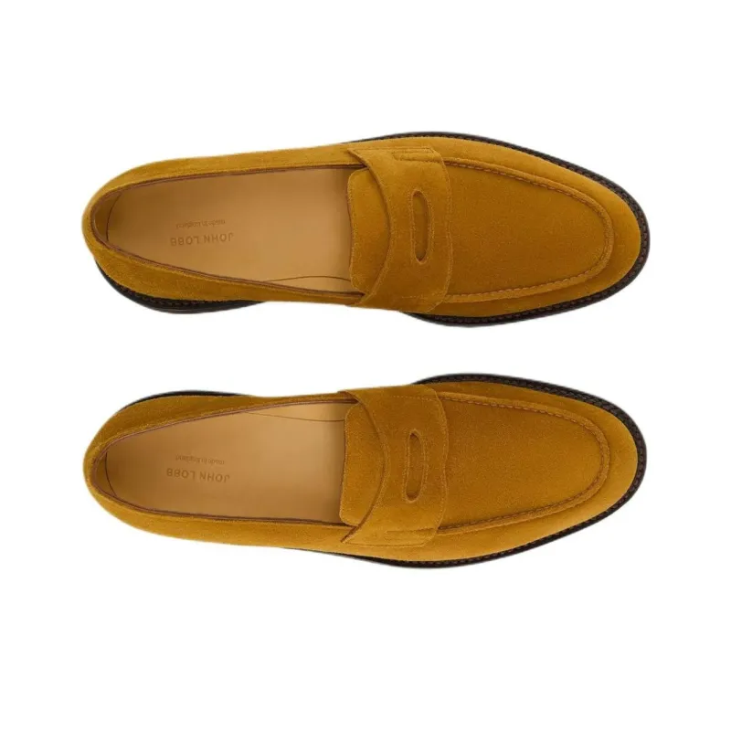 JOHN LOBB Lopez Loafers Men's Brown-3