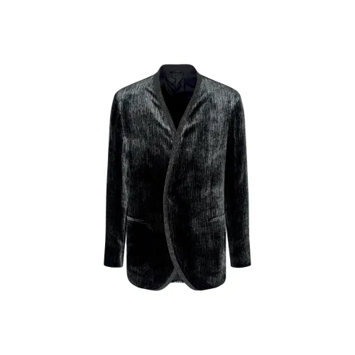 EMPORIO ARMANI Upton Line Lurex Velvet And Rhinestone Tuxedo Jacket