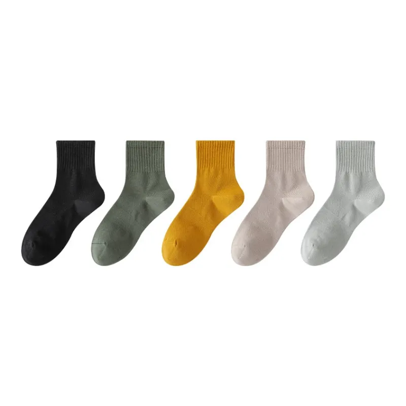 MIIOW Mid-Calf Socks Men's 5 Pack-2
