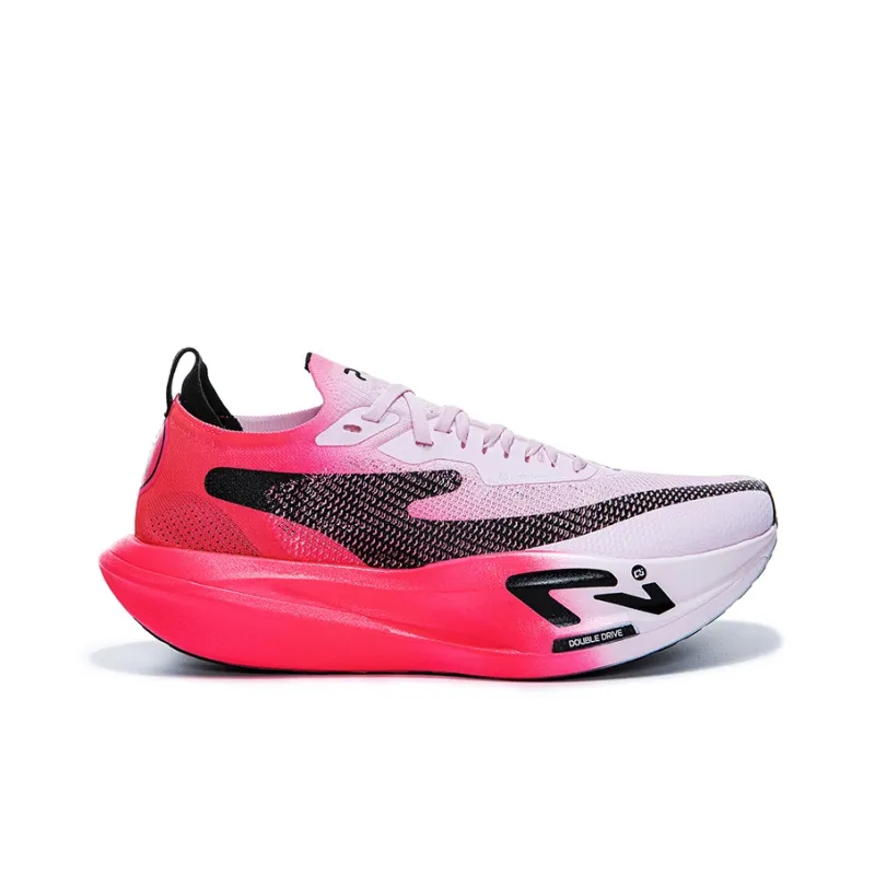 Erke Zhineng Pro2 Cushioned Slip Resistant Rebound Low Top Marathon Running Shoes Men's Bougainvillea Color Scheme-1