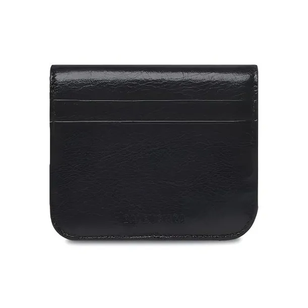Balenciaga Le Cagole Lambskin Wallets Card Holders Women's Black-1